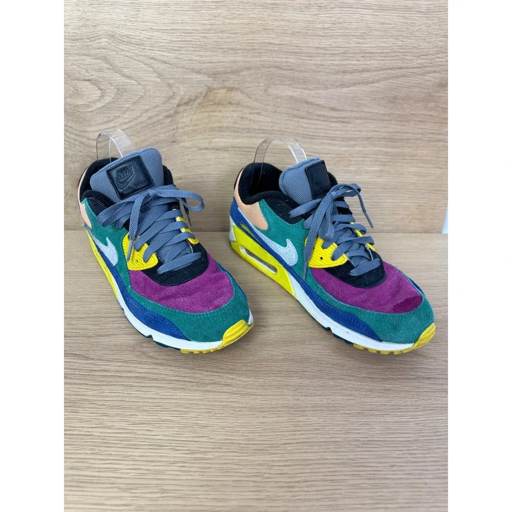 Nike Air Max 90 Running‎ Shoes Sneakers Multi Color Mens Size 9 CD0917-300